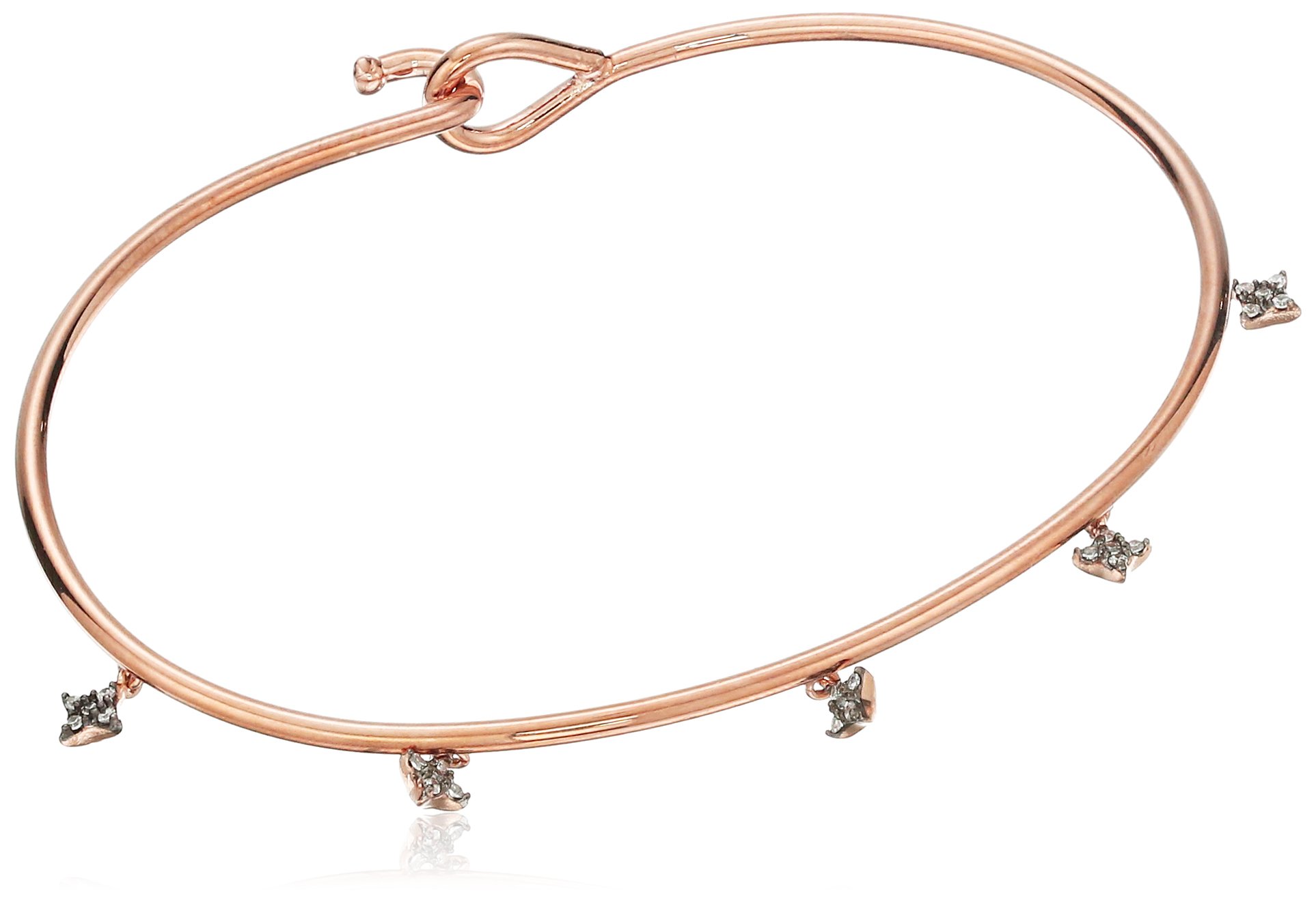 Tai Mini Charm Rose Gold Cuff Bracelet - Dainty Adjustable Bangle for Women, Elegant Stackable Jewelry for Everyday Wear | Perfect for Gifts, Date Nights & Special Occasions
