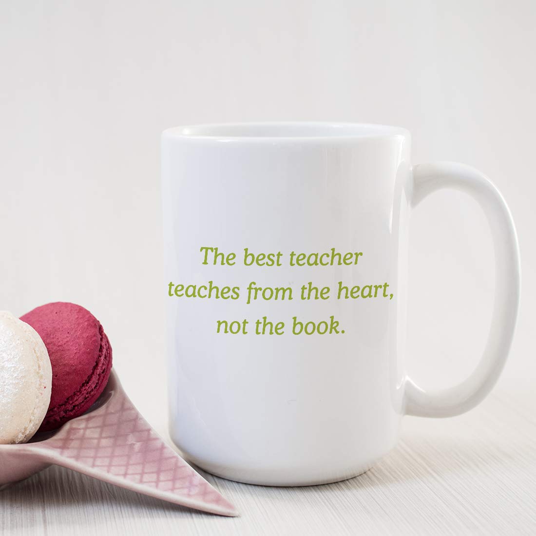 Personalized Teacher Mug with Custom Name - Inspirational Apple & Quote Design - Perfect Gift for Women Teachers (Math, PE, Art, Science, Music) - Great for Teacher Appreciation, Retirement, First Day & Desk Decor (White) - Ideal for Classroom Use, Office Gifts & Special Occasions