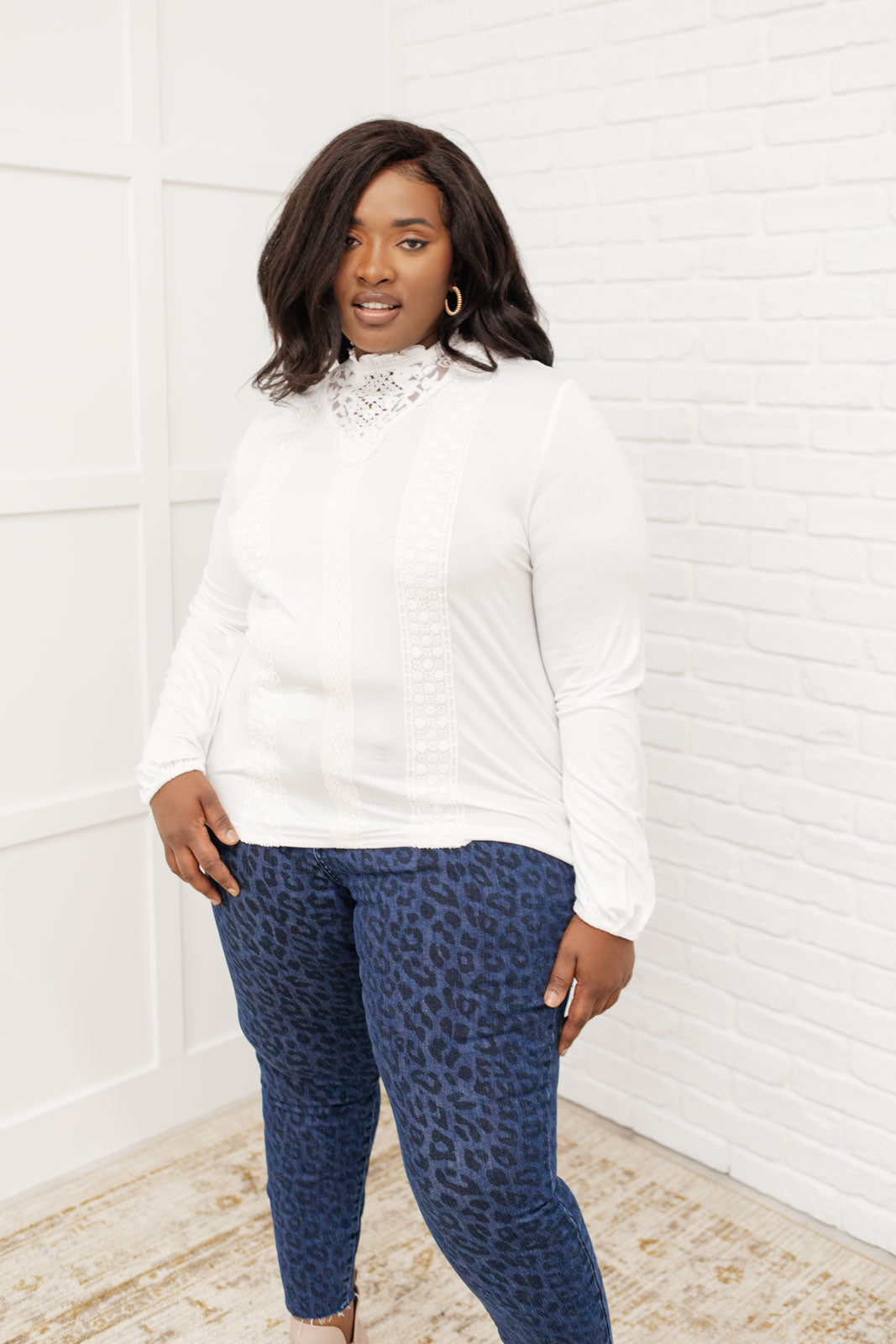 Picture This Top in Off White - Stylish Women's Blouse for Casual Wear, Office & Date Night Outfits