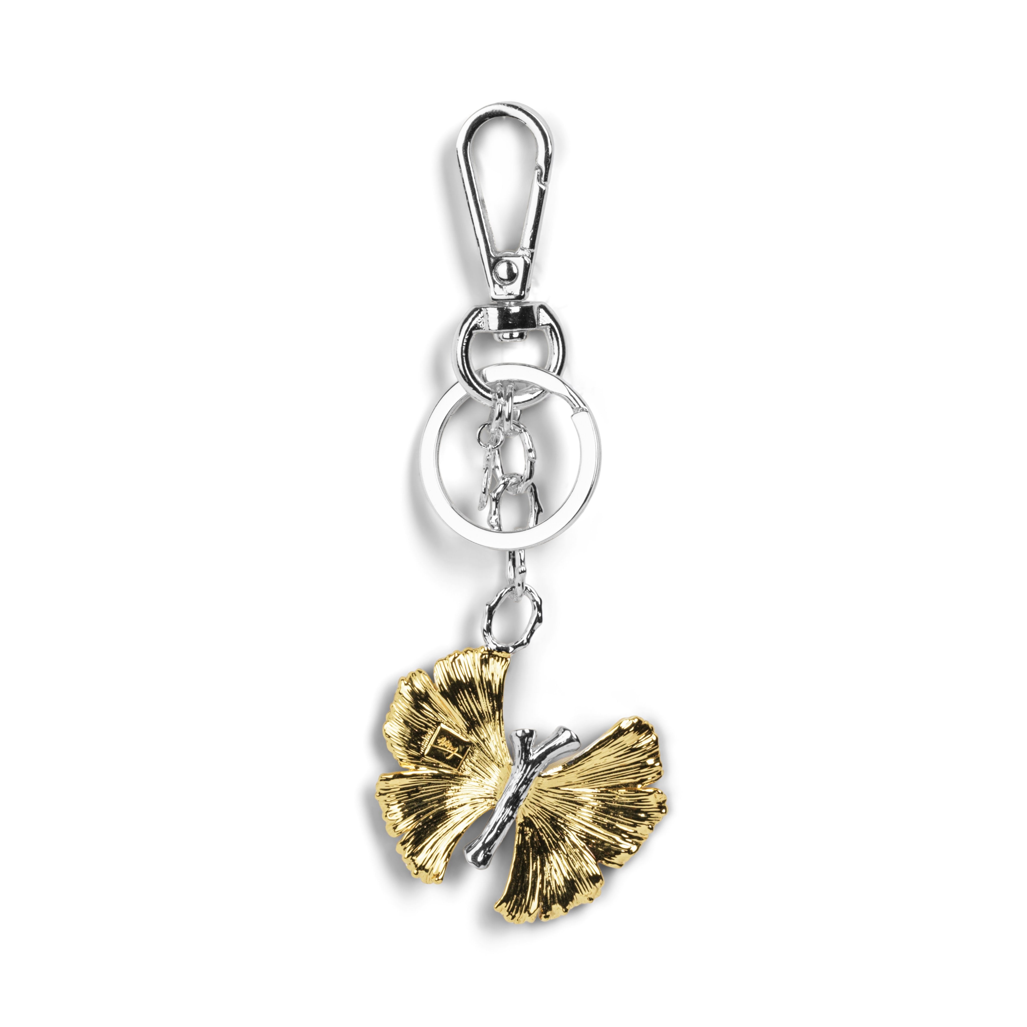 Elegant Butterfly Ginkgo Keychain - Unique Leaf Design for Women & Men - Perfect for Gifts, Bags, and Everyday Carry