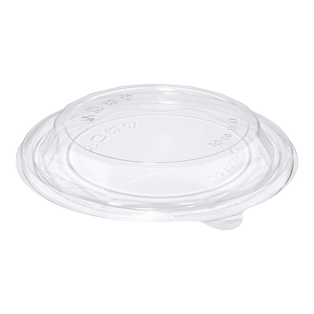 Restaurantware 500 Pack Clear PLA Plastic Takeout Cup Lids - Fits 24oz & 32oz Containers, Eco-Friendly Disposable To-Go Lids for Coffee Shops, Restaurants & Food Delivery Services