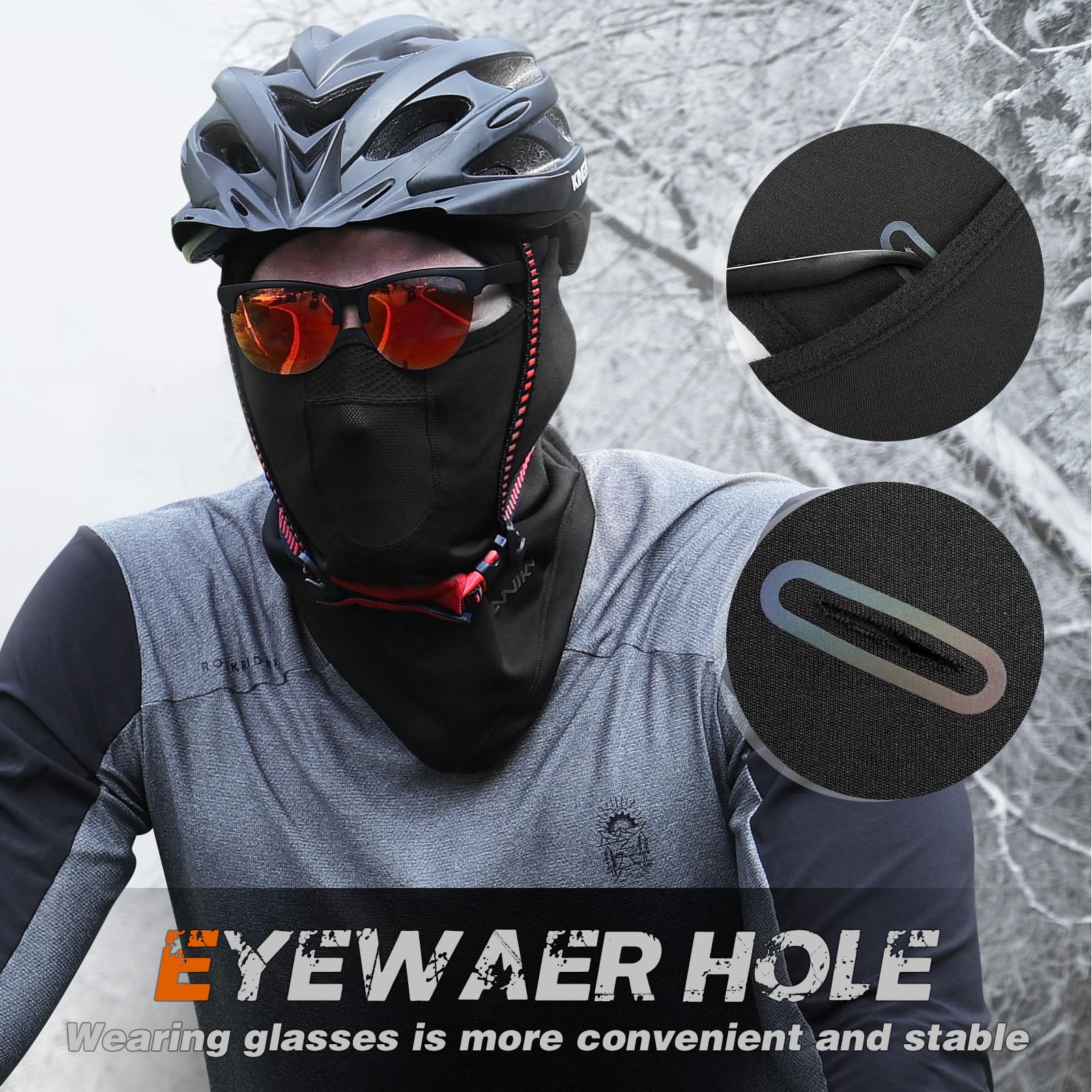 Breathable Winter Balaclava Ski Mask for Men & Women - Windproof Thermal Fleece Face Cover for Cold Weather - Perfect for Skiing, Snowboarding, Motorcycling & Outdoor Winter Activities