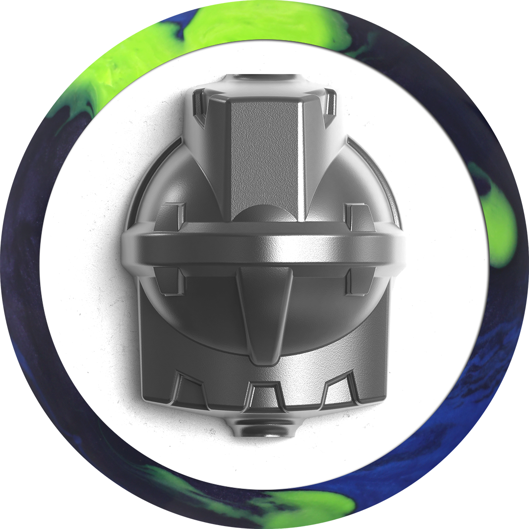 Motiv Nuclear Forge Bowling Ball - High Performance Reactive Resin for Hook & Power | Perfect for Heavy Oil Lanes & Competitive Tournaments