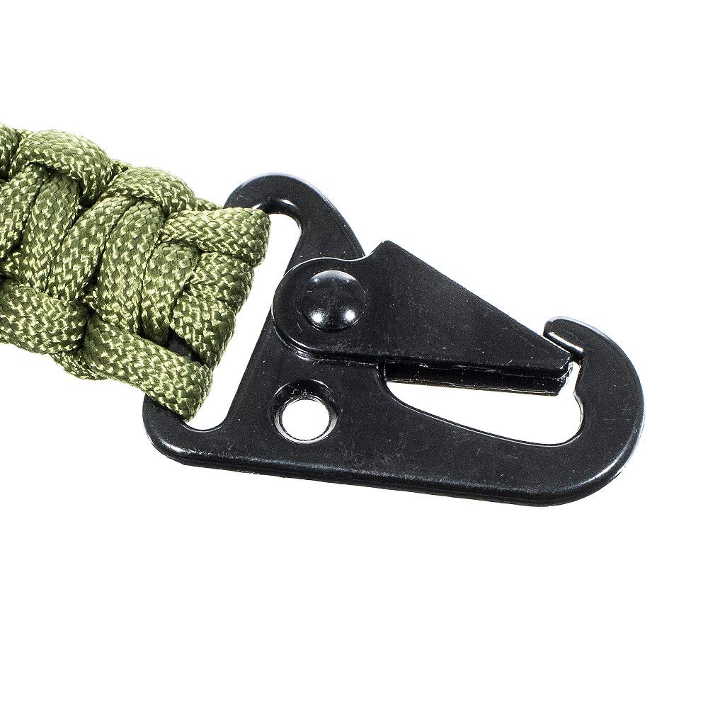 Paracord Planet Handwoven Paracord Keychain with Carabiner & Bottle Opener - 2 Pack Survival Gear for Camping, Hiking, Emergency Preparedness & Outdoor Adventures