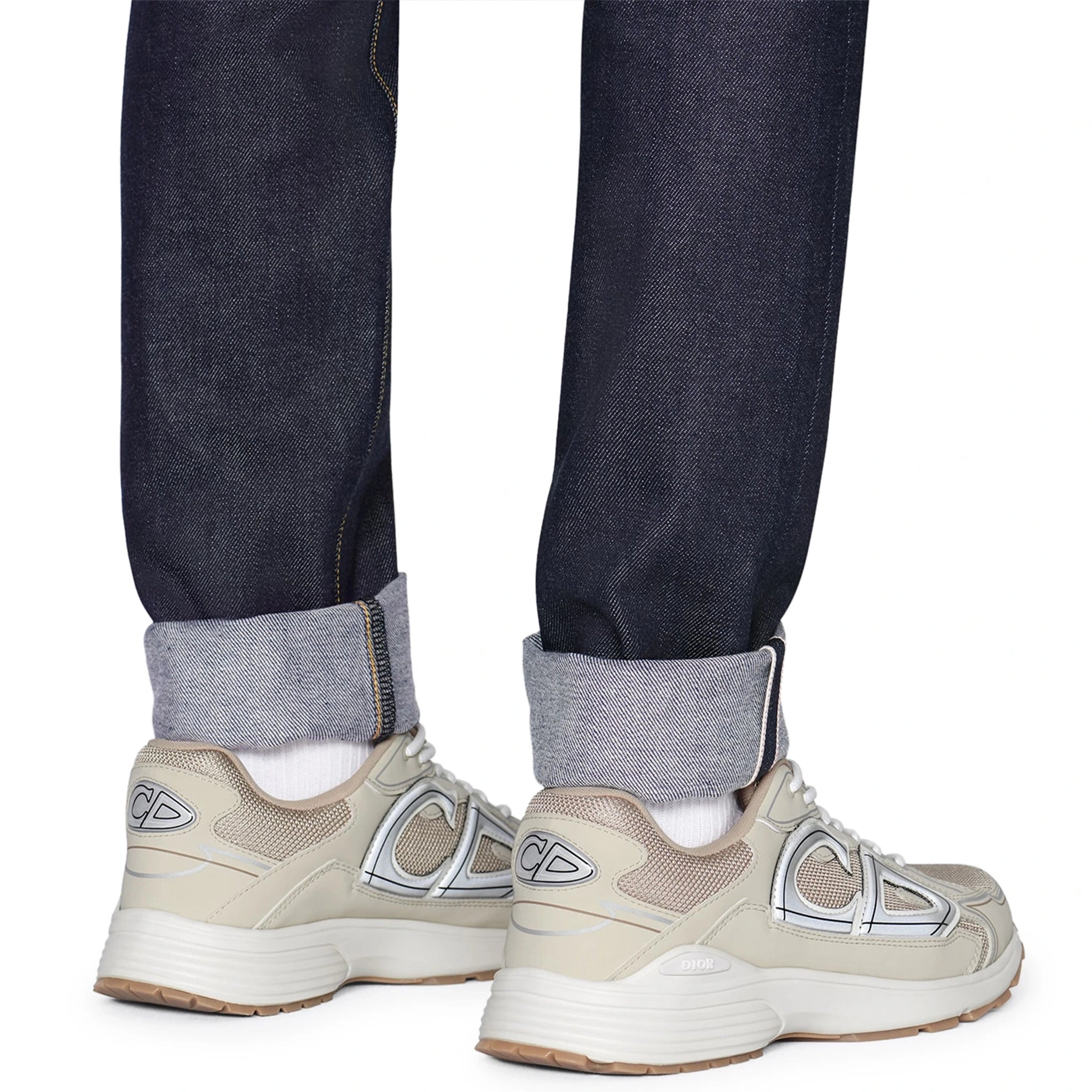 Dior B30 Mesh Cream White Sneakers - Men's Luxury Fashion Shoes for Casual Wear & Street Style