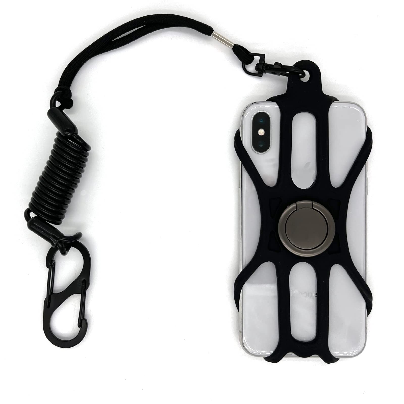 NEECONG Universal Rugged Phone Lanyard Holder - Durable Fishing Phone Tether & Ring Grip for Most Smartphones | Perfect for Outdoor Activities, Hiking, Fishing & Adventure Sports