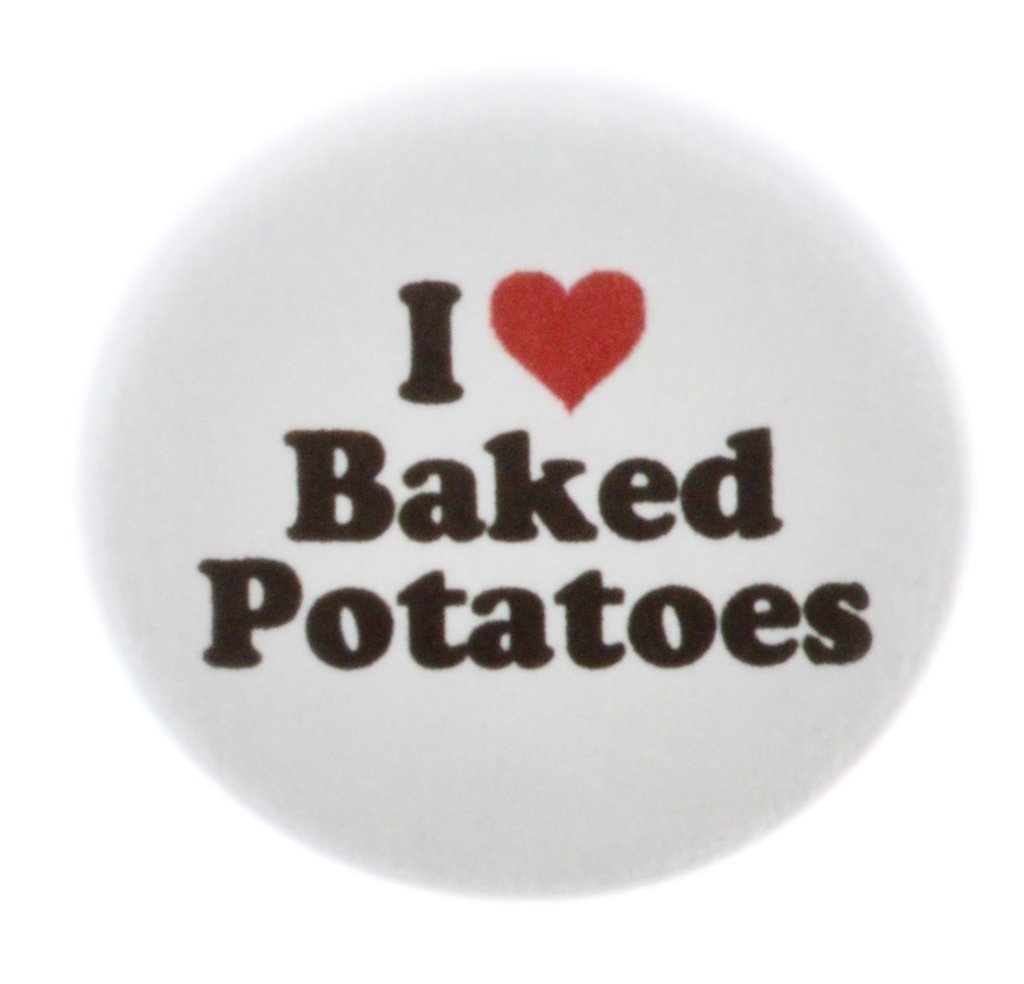 A&T Designs Unisex 'I Love Baked Potatoes' 1.25