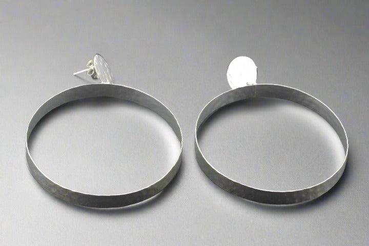 Sterling Silver Hoop Stud Earrings for Women - Elegant & Hypoallergenic Jewelry for Everyday Wear, Parties & Gifting