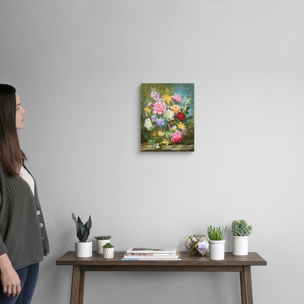 Albert Williams Peonies and Mixed Flowers Canvas Wall Art Print - 11