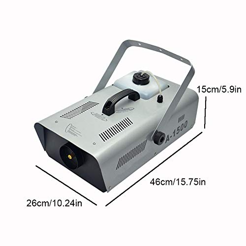 1500W Thermostatic Fog Machine with Remote & Wired Control - Professional Smoke Generator for Stage Lighting, Home Parties, Weddings, Halloween & DJ Events (Model A1500)