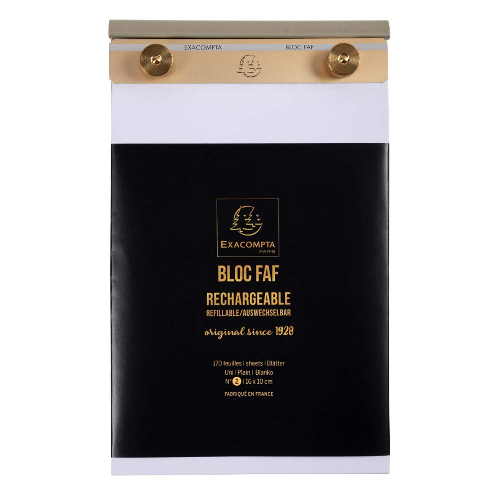 Exacompta No.2 Plain Desk Pad 16x10cm - Premium Writing Notepad for Office, Home & School Use - Perfect for To-Do Lists, Notes & Daily Planning