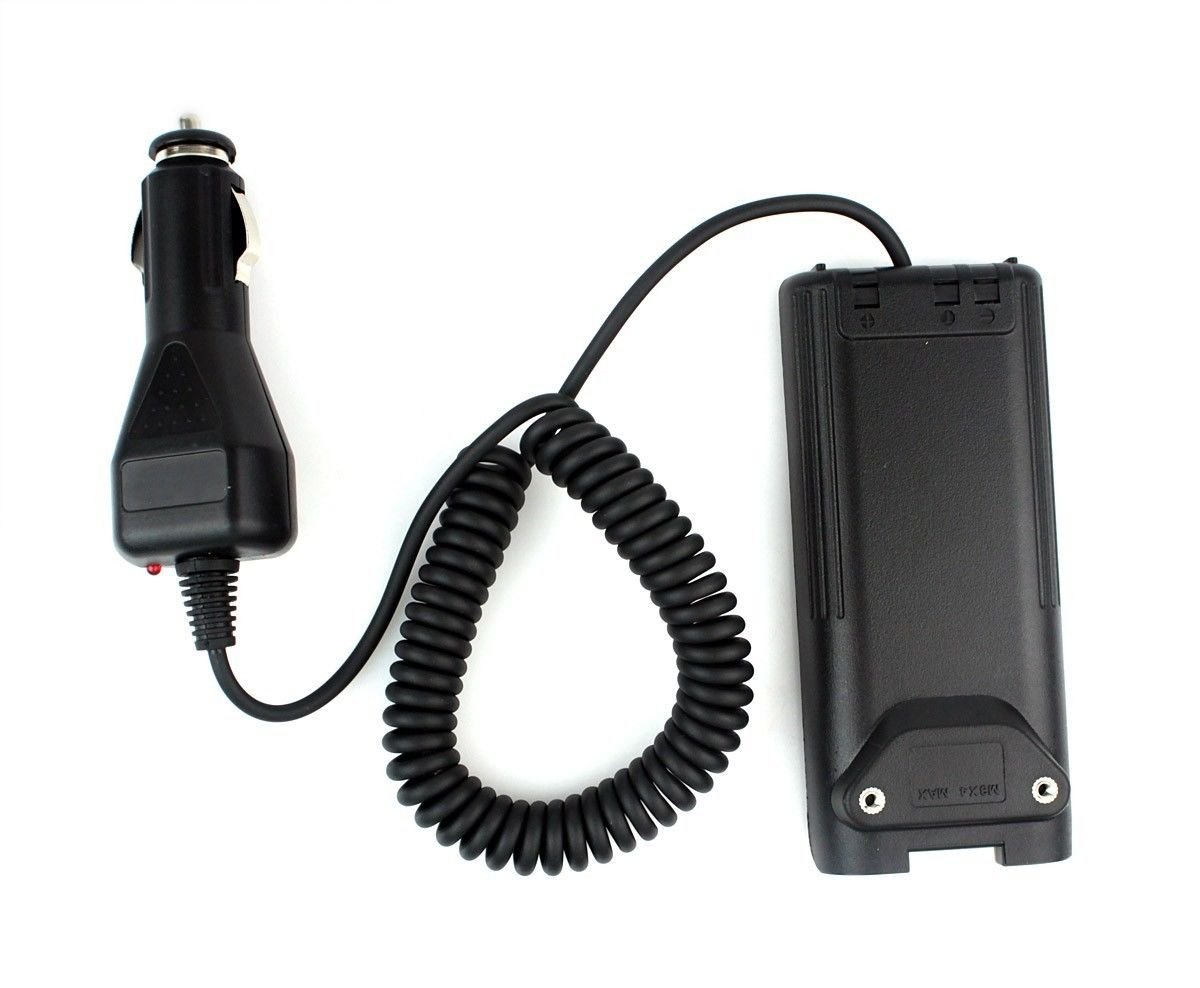 ICOM IC-V8/V82 A6 T3H F3GS F11 Walkie Talkie Car Radio Battery Charger Eliminator - Power Supply for Two-Way Radios in Vehicles, Emergency & Outdoor Use