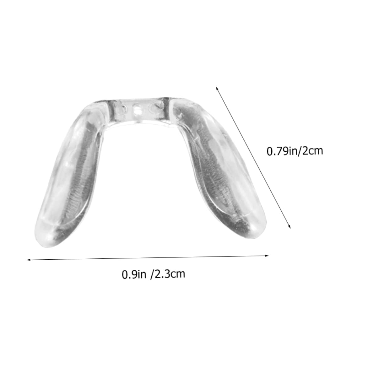 Hoement 4-Pack Interchangeable Glasses Nose Pads - Soft Silicone Eyeglass Frame Accessories for Comfort & Support - Perfect for Reading, Computer Use, and Daily Wear