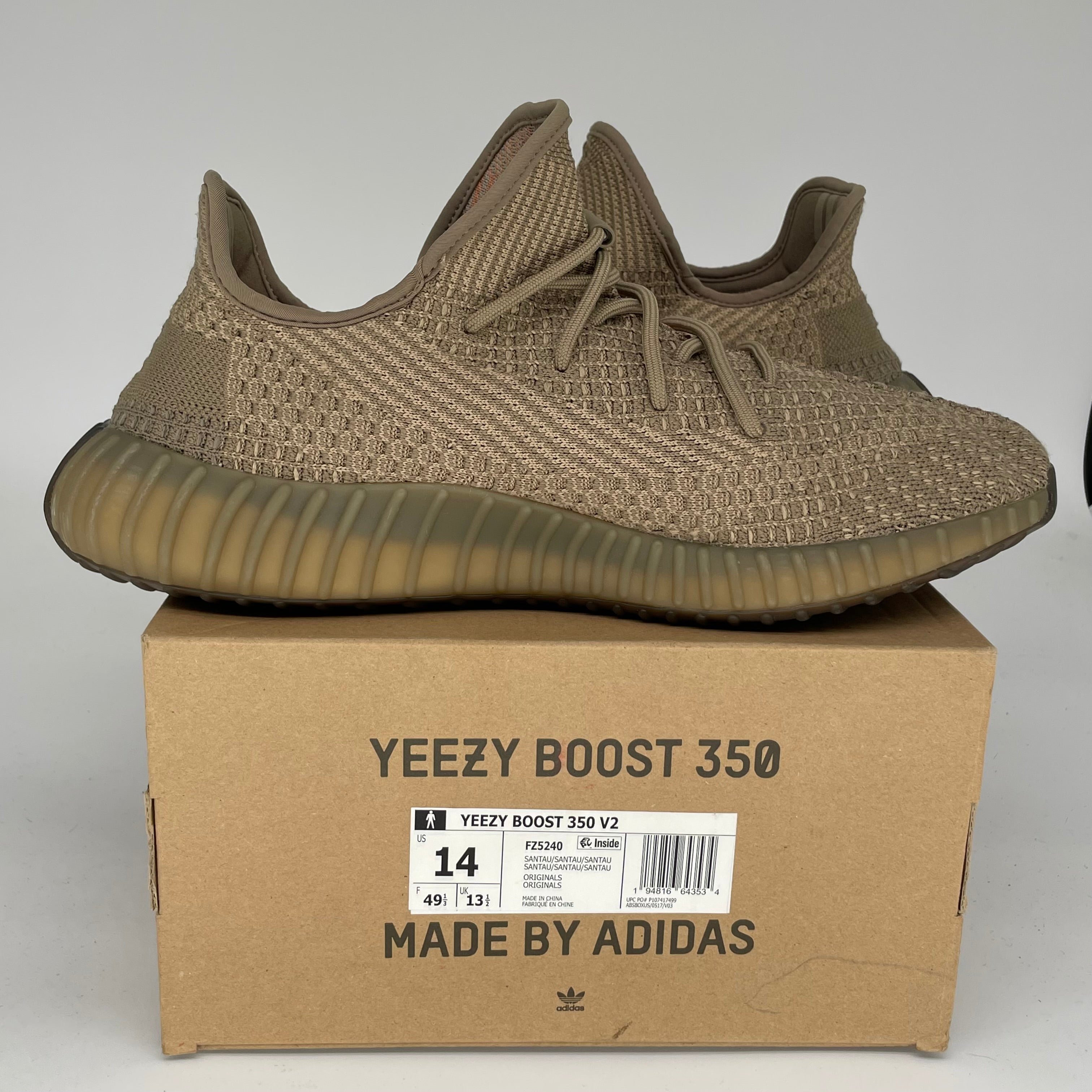 Adidas Yeezy Boost 350 V2 Sand Taupe - Men's Size 14 Sneakers (FZ5240) | Running Shoes, Casual Wear & Street Style Fashion