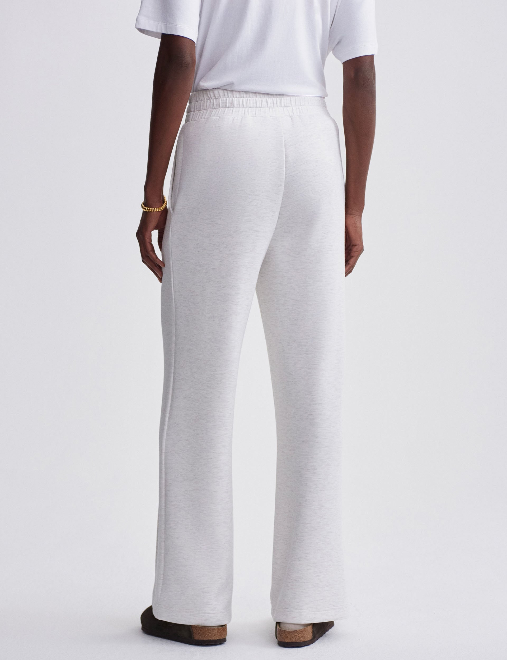 Stylish Wide Leg Pants Size 30 in Elegant Ivory Marl - Perfect for Office Wear & Casual Outfits