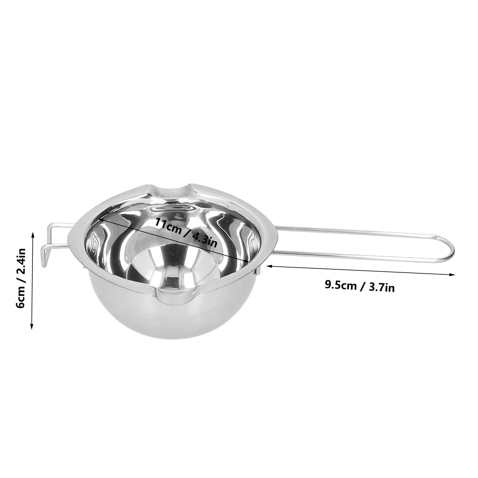 Premium Stainless Steel Double Boiler Pot for Melting Chocolate, Butter, Soap & Wax - Ideal for Candle Making, Candy Crafting & DIY Cosmetics at Home