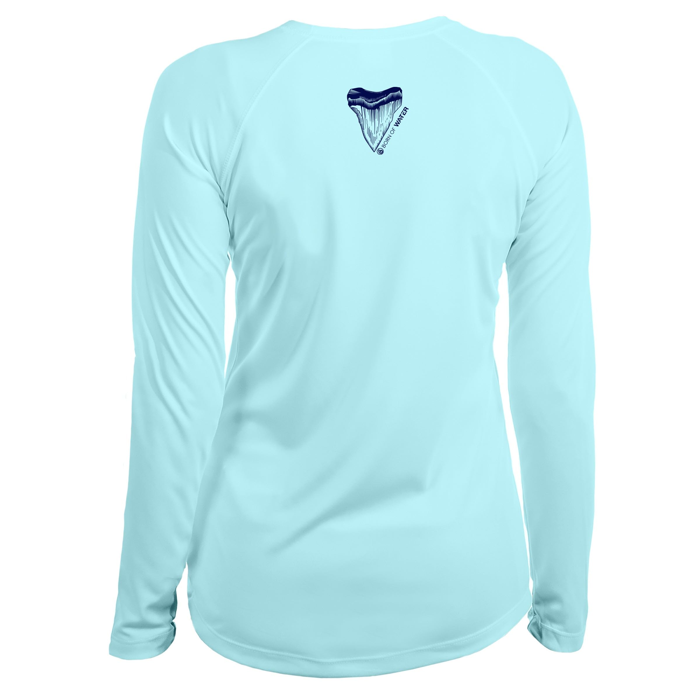 Great White Shark Women's Long Sleeve UV Protection Shirt for Outdoor Activities & Beachwear