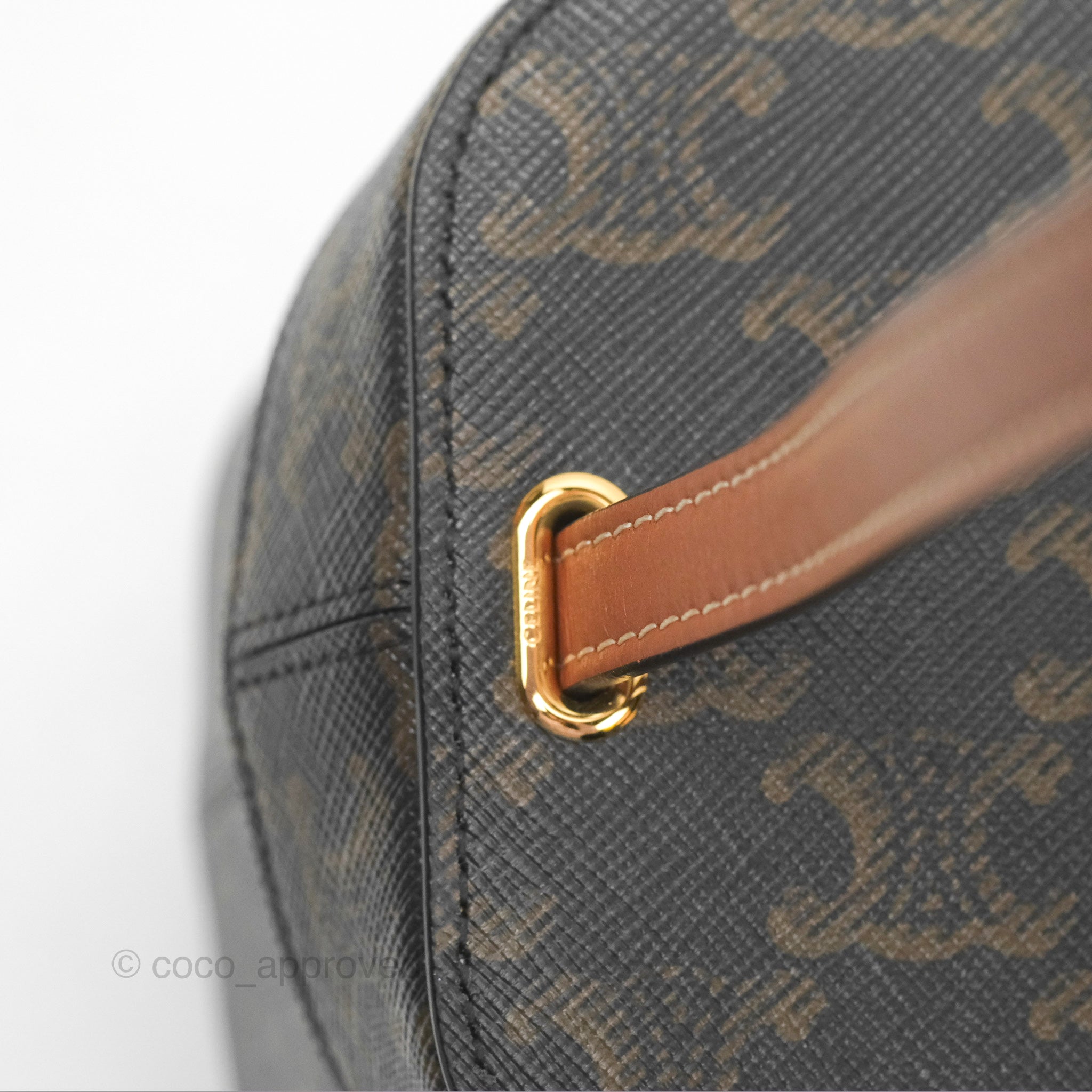 Celine Small Box Bag in Triomphe Canvas & Leather - Tan Crossbody Bag for Women | Perfect for Work, Travel & Everyday Use