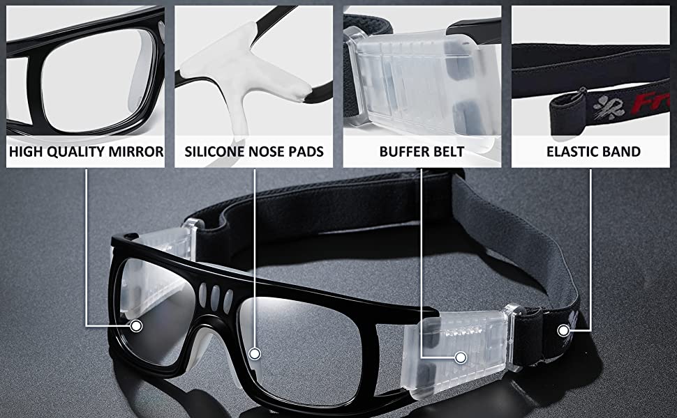 Professional Prescription Sports Goggles for Adults - Adjustable Strap Band - Perfect for Swimming, Cycling & Outdoor Activities
