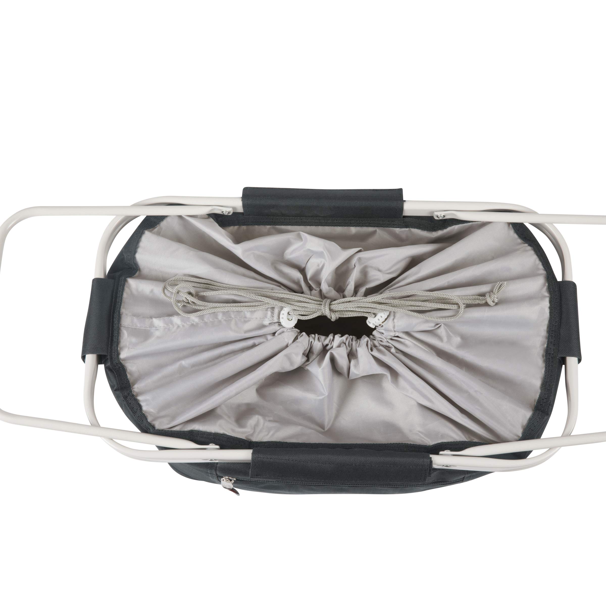ONIVA - Metro Insulated Collapsible Shopping Basket Tote Cooler Bag by Picnic Time - Perfect for Groceries, Picnics, Beach Trips & Farmers Market Shopping