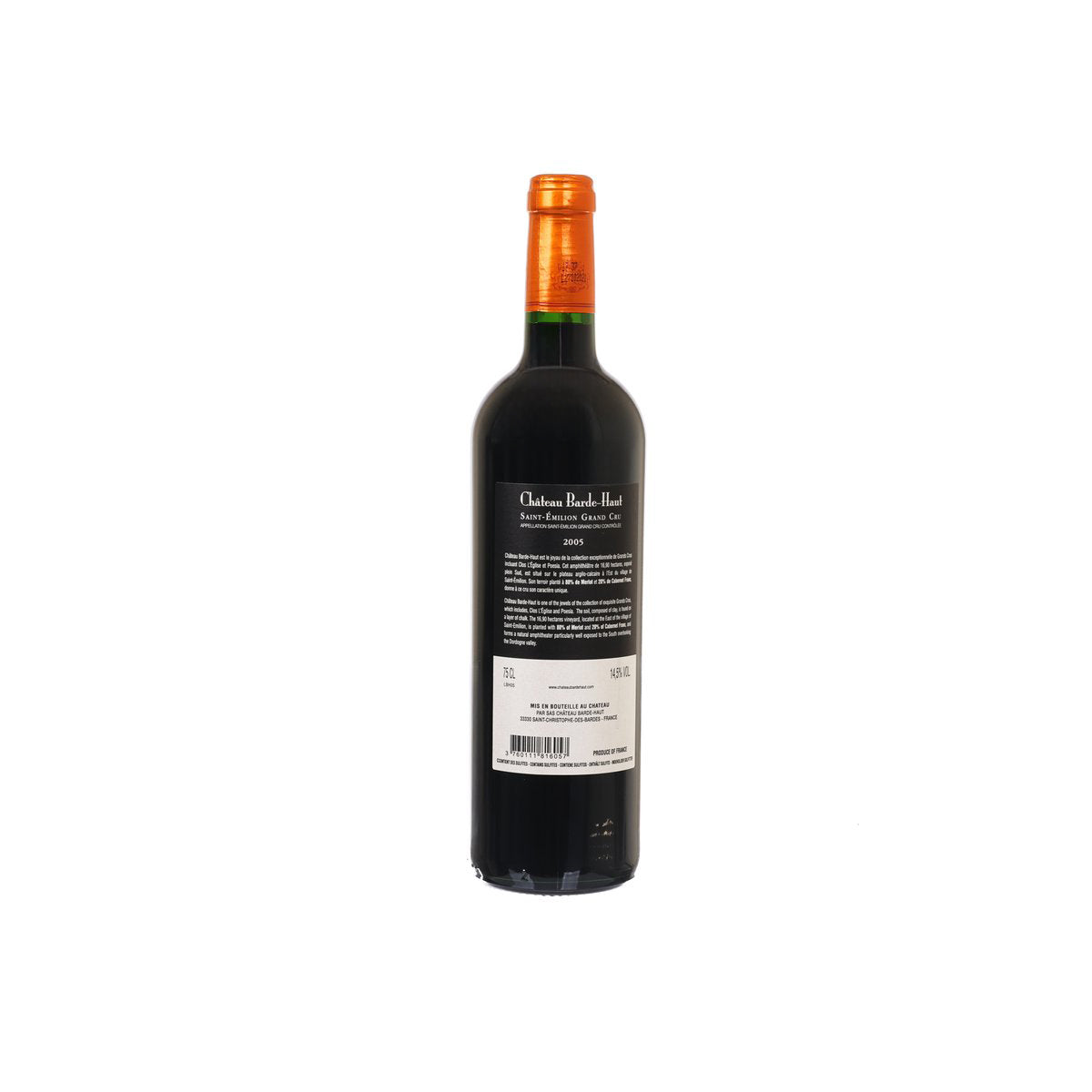 2005 CH BARDE HAUT Saint Emilion Grand Cru Red Wine (750mL) - Premium French Bordeaux for Special Occasions & Wine Collectors