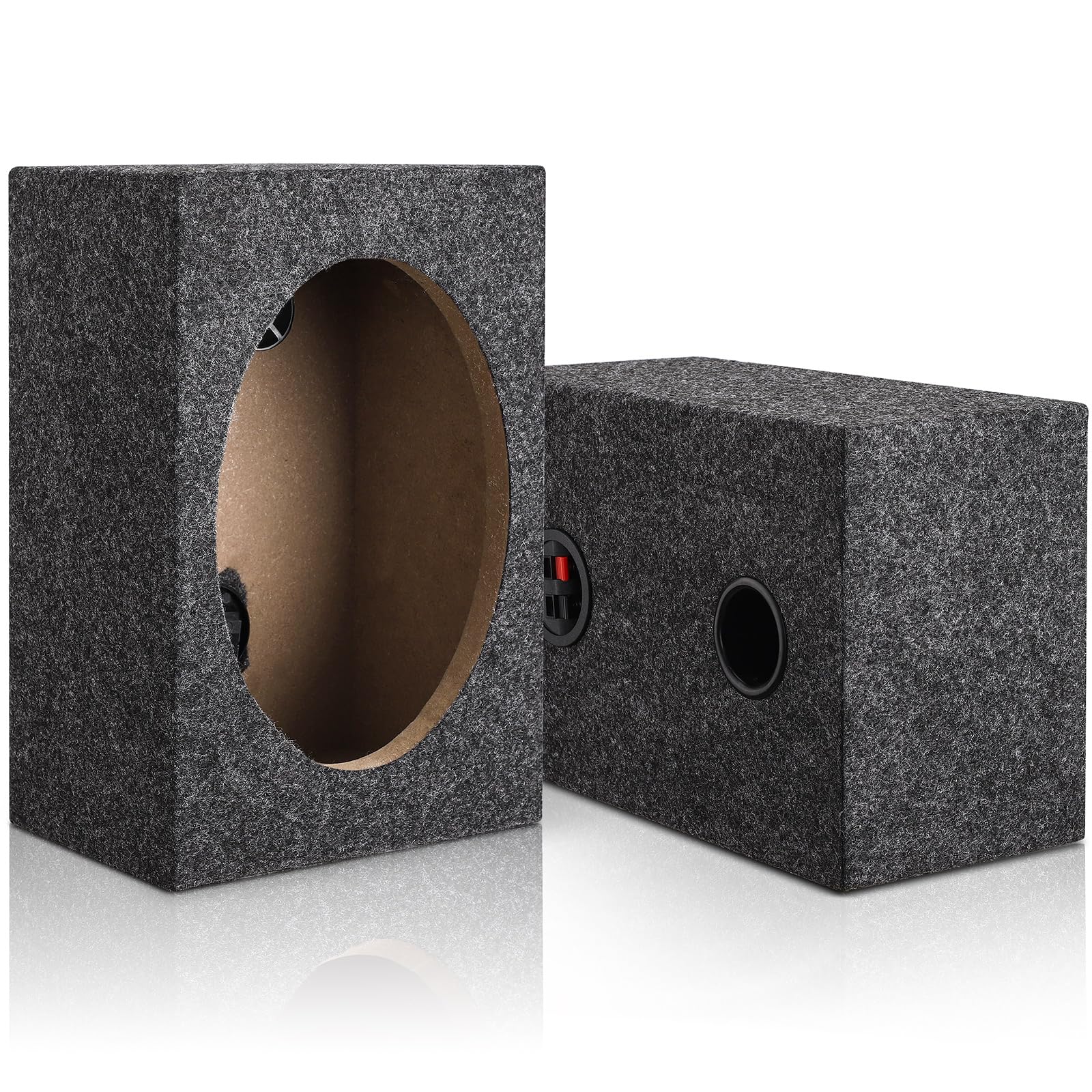 6 x 9 Inch Universal Car Audio Speaker Box Enclosure - Ported Subwoofer Box for Standard Cab Trucks & Vehicles | Enhances Bass & Sound Quality | Perfect for Car Audio Upgrades & Music Lovers