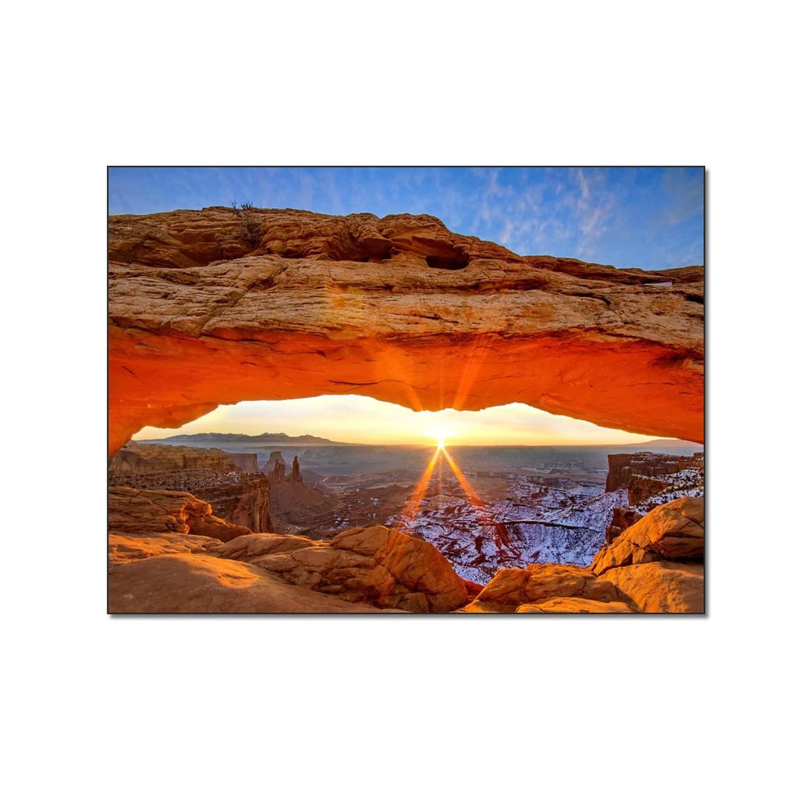 Custom Sunset Canyon Landscape Poster - Aesthetic Wall Art for Bedroom & Living Room Decor | Abstract Wallpaper, Home Office, Dorm Room, Gift Idea