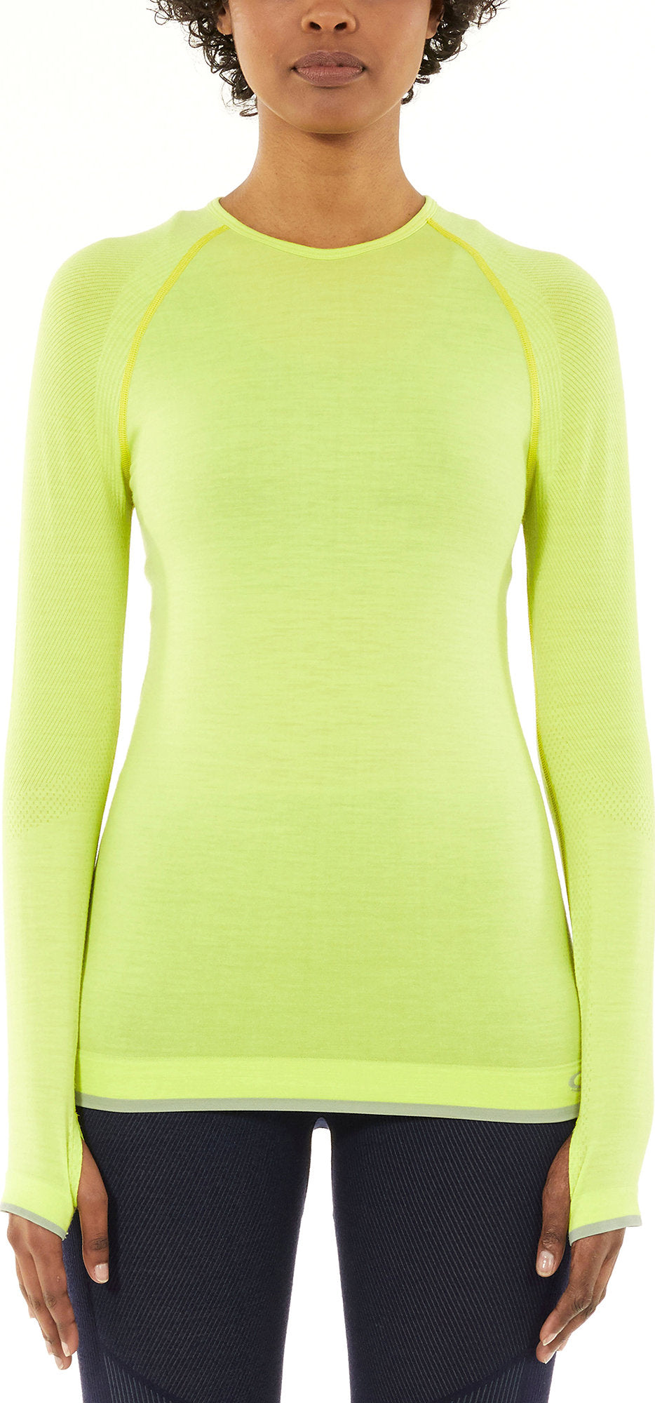 200 Zone Seamless Long Sleeve Base Layer Crewneck for Women - Thermal Underwear for Cold Weather, Yoga, Running & Outdoor Activities