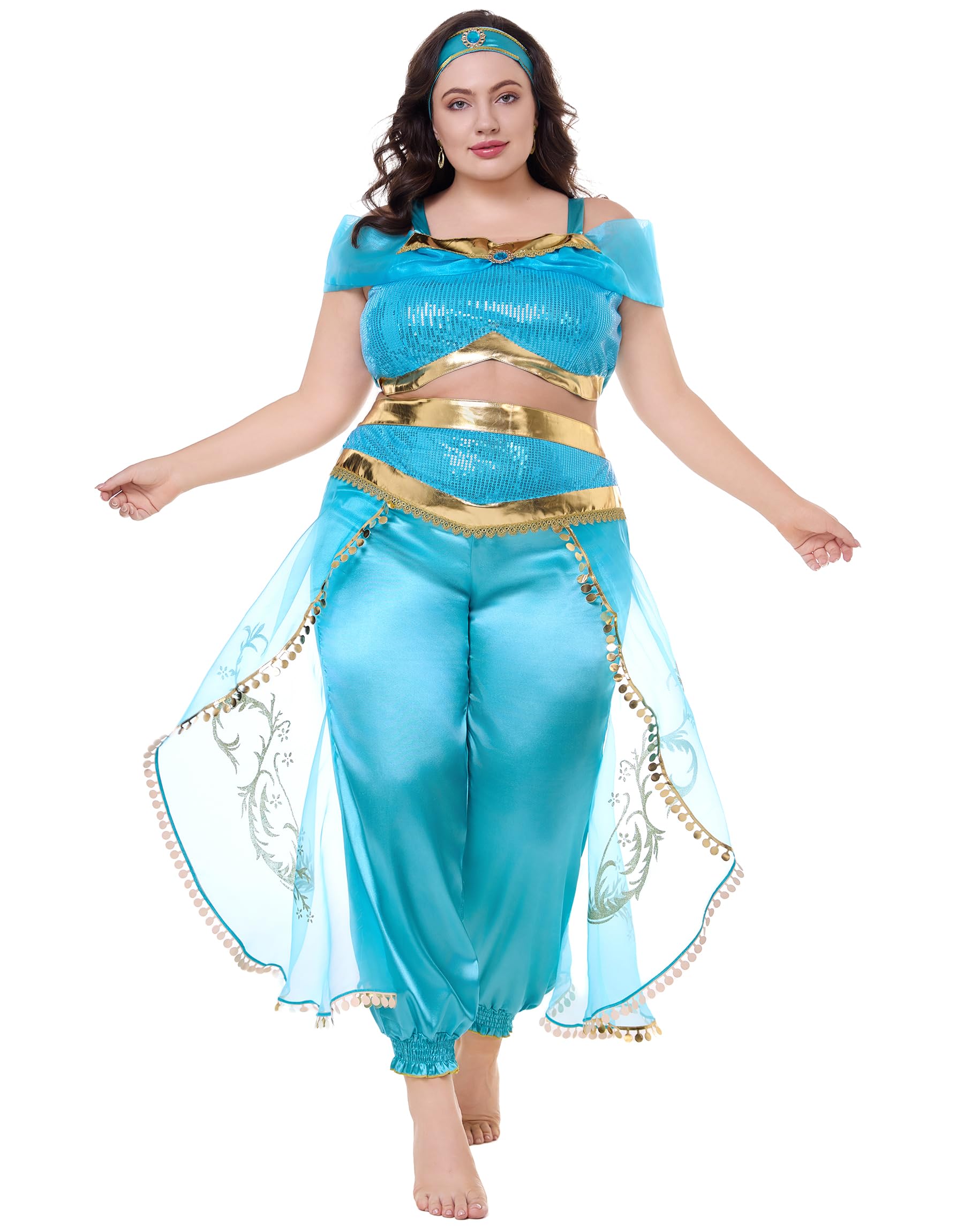 Funna Women's Princess Costume Dress - Elegant Halloween, Cosplay & Party Outfit for Women - Perfect for Costume Parties, Themed Events & Dress-Up Fun