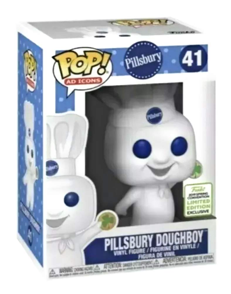 Funko POP! Ad Icon Pillsbury Doughboy Shamrock Cookie - Spring Convention Exclusive Collectible Figure - Perfect for St. Patrick's Day Decor & Pop Culture Displays