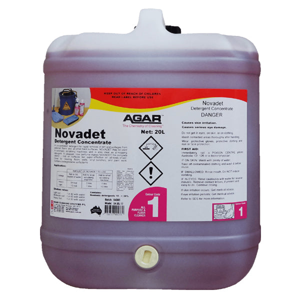 Novadet Concentrated Detergent for Terrazzo, Marble & Slate Floors - Heavy-Duty Stone Cleaner for Home & Commercial Use