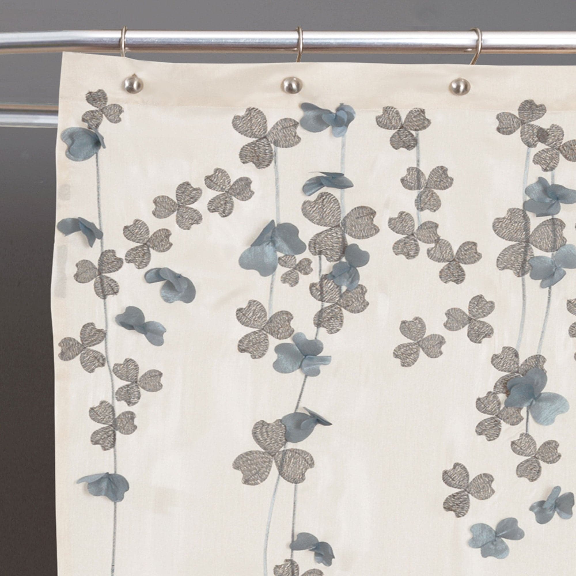 Flower Drops Waterproof Shower Curtain - Elegant Floral Bathroom Decor for Modern Homes | Perfect for Bathroom Renovations & Spa-Like Showers