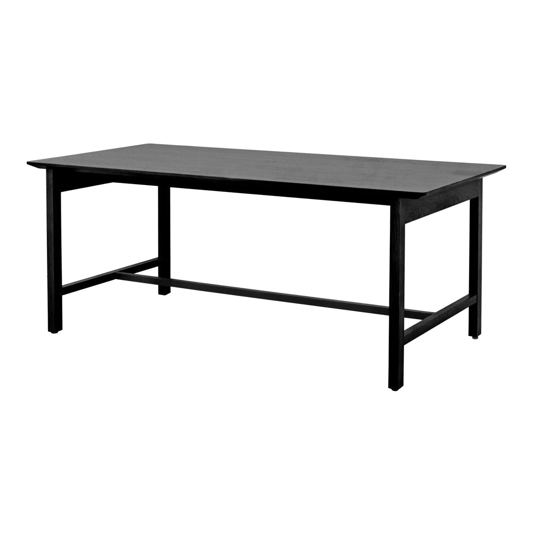Modern Aya Dining Table - Solid Wood Kitchen Table for 6 - Farmhouse Style Dining Room Furniture for Home & Restaurant Use