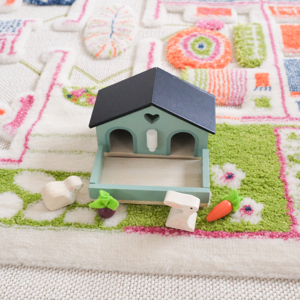 Tender Leaf Toys - Wooden Pet Rabbit & Guinea Pig Play Set for Kids | Pretend Play, Animal Lovers Gift, Montessori Learning Toy | Perfect for Indoor Playtime & Toddler Educational Activities