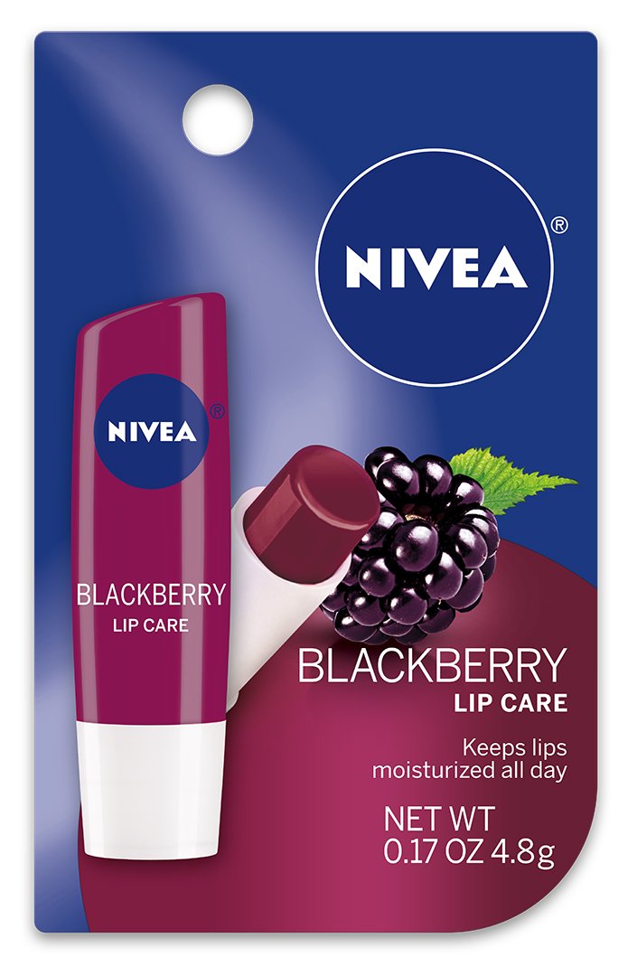 Nivea Blackberry Lip Balm Stick - Pack of 48 (0.17 oz Each) | Moisturizing & Nourishing Lip Care for Dry Lips - Perfect for Winter, Travel, and Daily Hydration