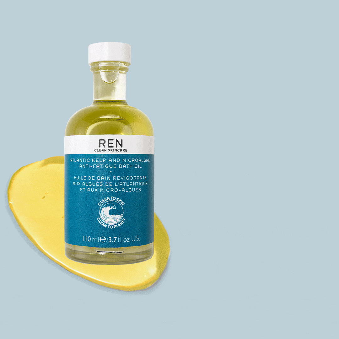 Atlantic Kelp & Microalgae Anti-Fatigue Bath Oil - Organic Seaweed Infused Relaxing Body Soak for Stress Relief & Muscle Recovery - Perfect for Spa Nights & Post-Workout Recovery