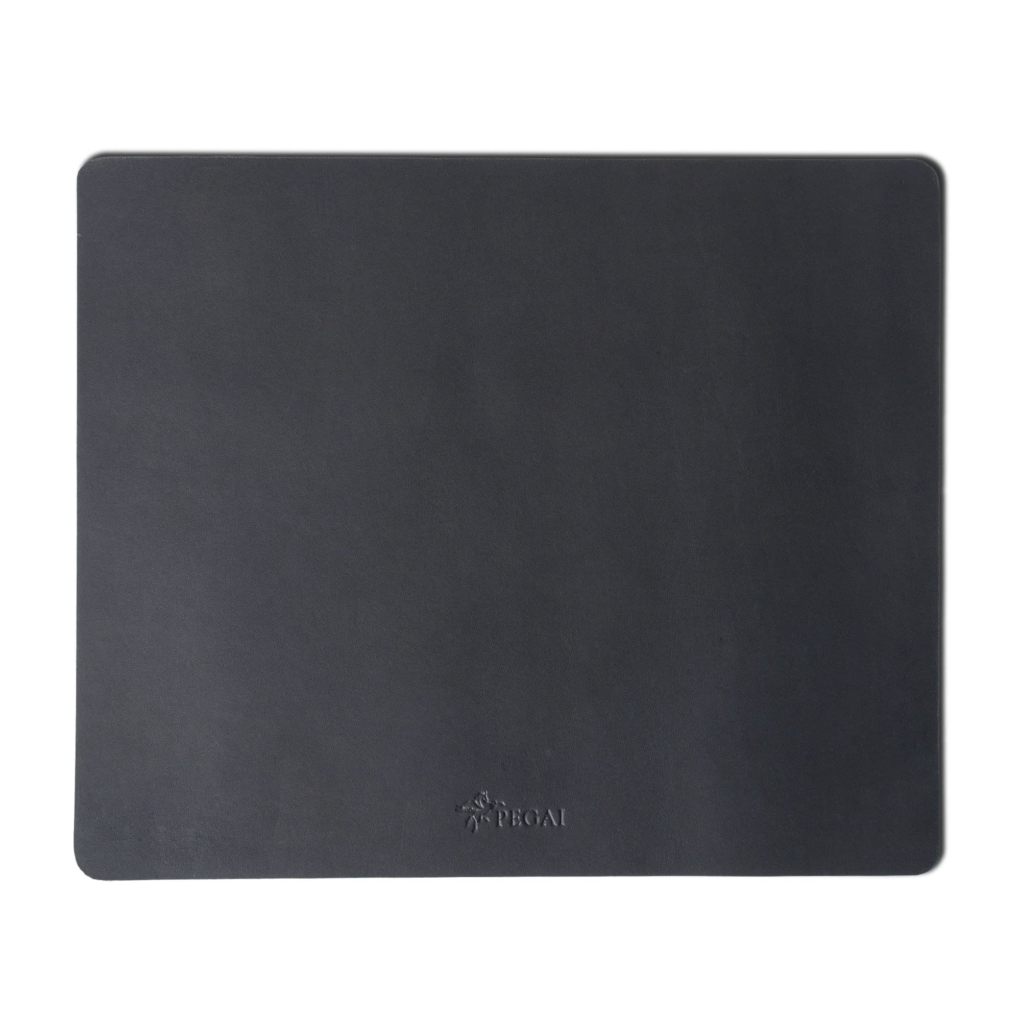 Premium PEGAI Leather Mouse Pad for Computer & Laptop - Non-Slip, Waterproof Desk Protector Mat for Office, Gaming & Home Use (Black, Western Style)