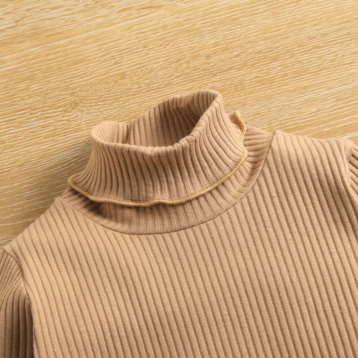 Newborn Baby Girl Outfits - Long Sleeve Solid Sweater Top & Button Mini Skirt 2-Piece Set | Soft Cotton Winter Clothes for Newborns | Perfect for Family Photos, Holidays & Special Occasions