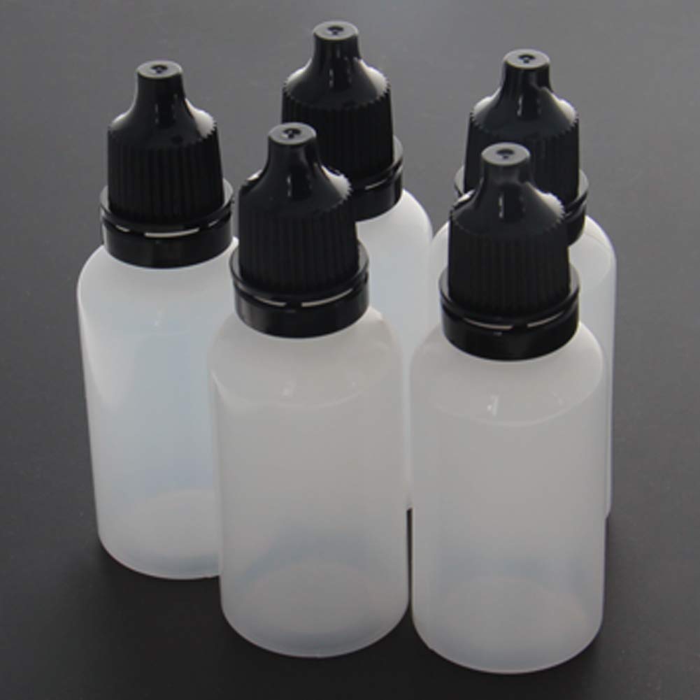 50Pcs 0.7oz PE Plastic Dropper Bottles - 20ml Small Mouth Squeezable Liquid Containers with Black Cap for Essential Oils, Travel, Kitchen & Lab Use | Leakproof Sample Storage Bottles for DIY, Crafts & Beauty Products