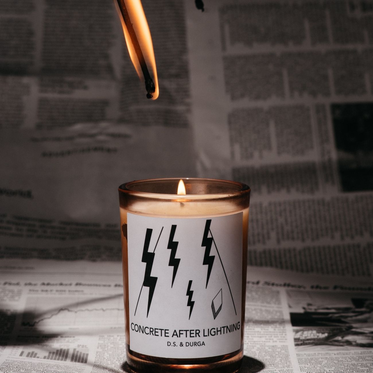 Concrete After Lightning Scented Candle - Handmade Home Decor for Relaxation & Aromatherapy - Perfect for Bedroom, Bathroom & Meditation Spaces