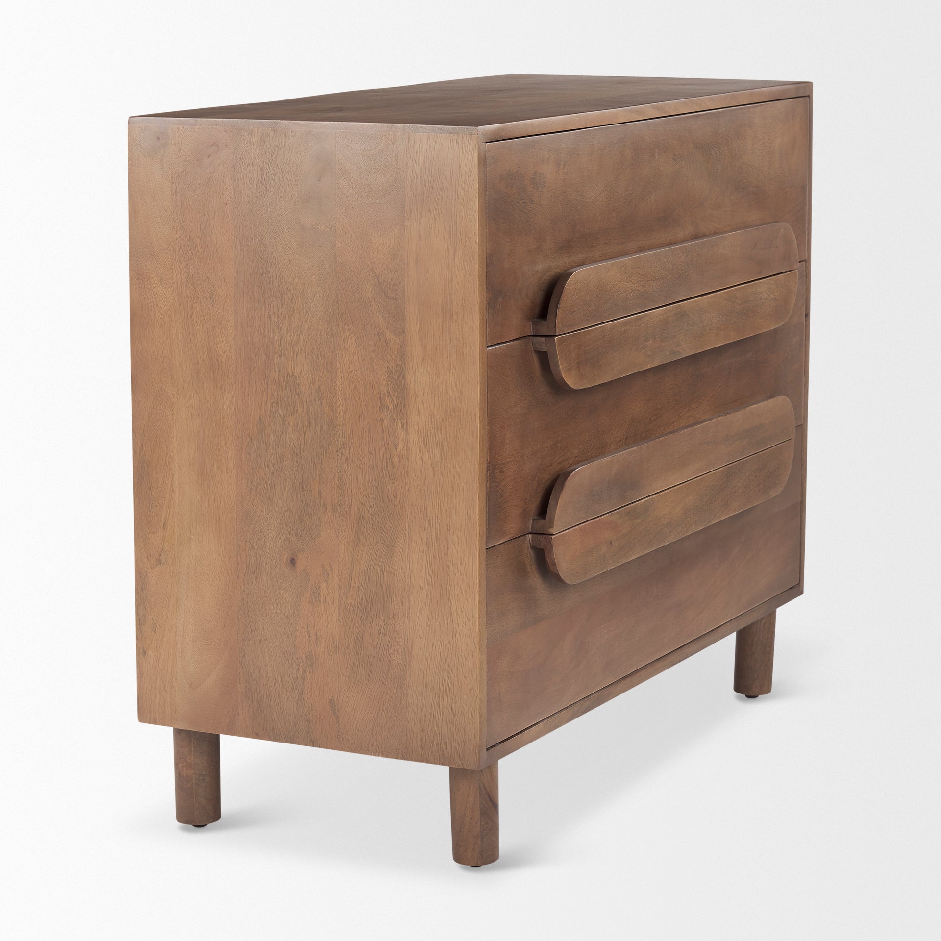 Anderson Brown Wood Accent Cabinet - Solid Wood Side Table with Storage Shelf - Perfect for Living Room, Bedroom, or Entryway Decor