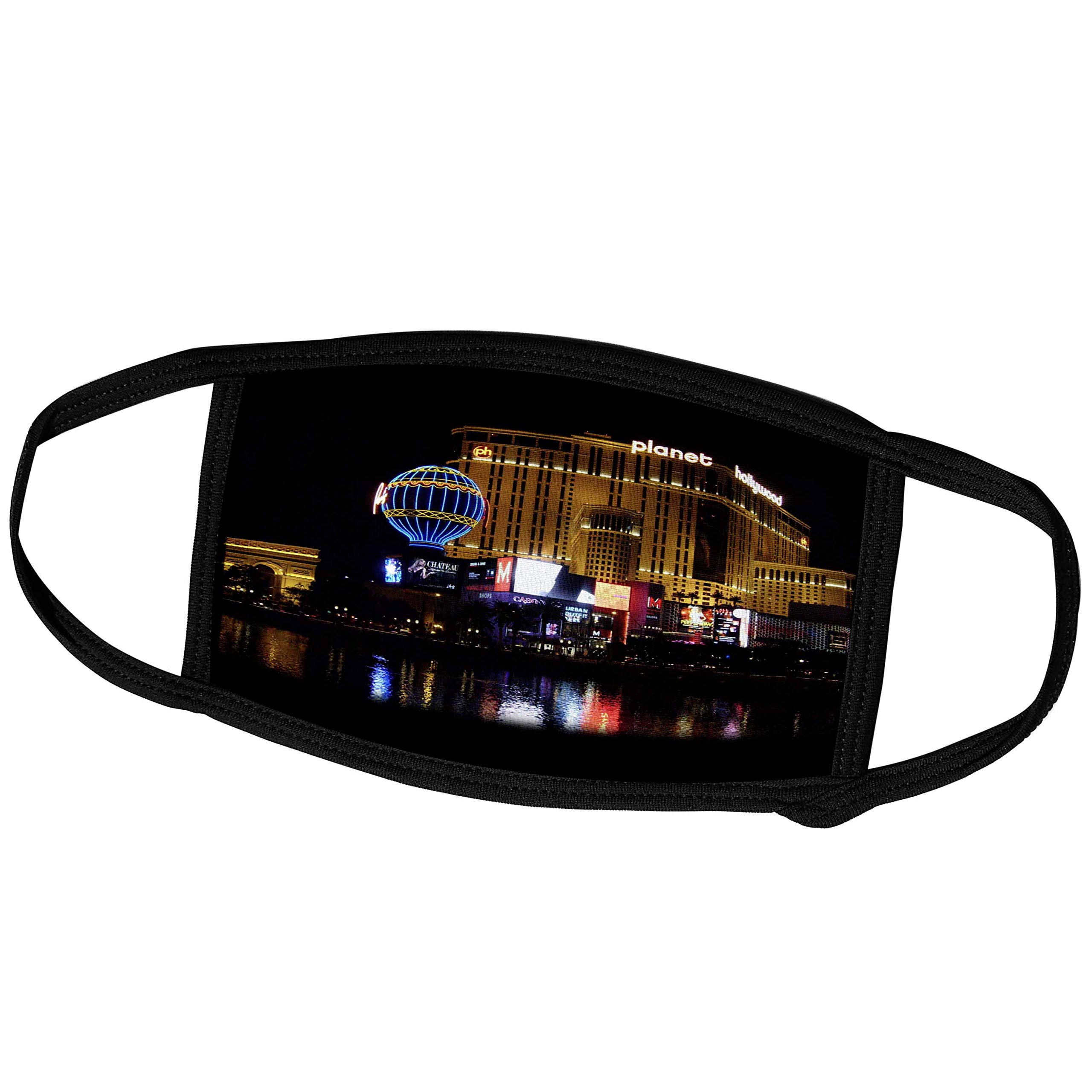 3D Rose Sandy Mertens Nevada - Planet Hollywood Las Vegas NV Face Masks for Travel & Vacation | Washable & Reusable Fabric Mask for Theme Parks, Airports & Crowded Places