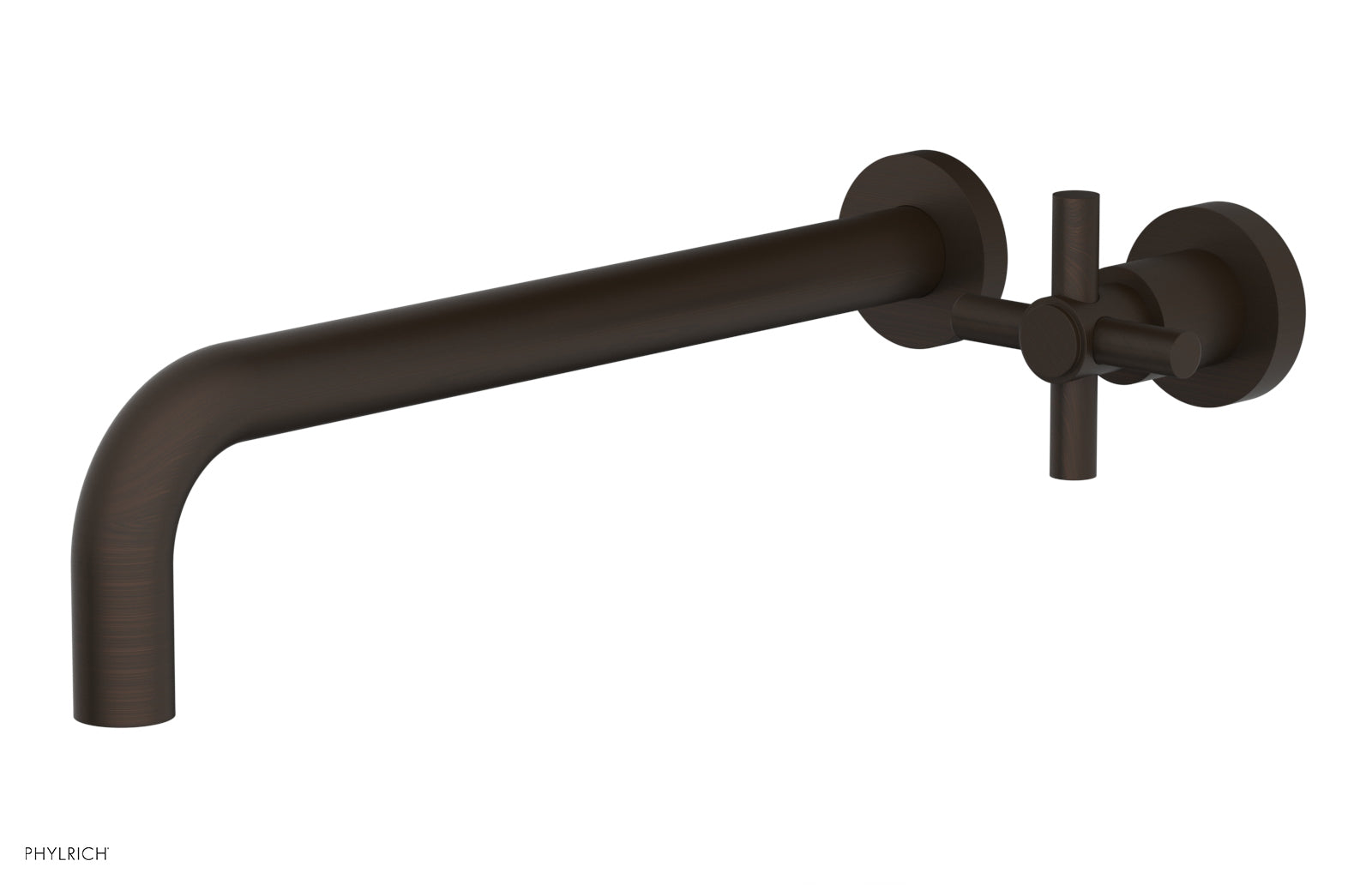 D131-17 Single Handle Wall Mounted Lavatory Faucet Set - Classic Cross Handle Design for Bathroom Sink - Perfect for Modern Homes, Hotels & Restrooms