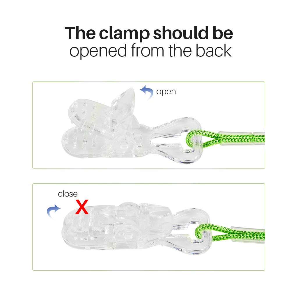 Hearing Aid Clip - Anti-Loss Lanyard for BTE Hearing Aids, Secure Holder for Adults & Seniors (Green) | Perfect for Daily Use, Travel & Active Lifestyles