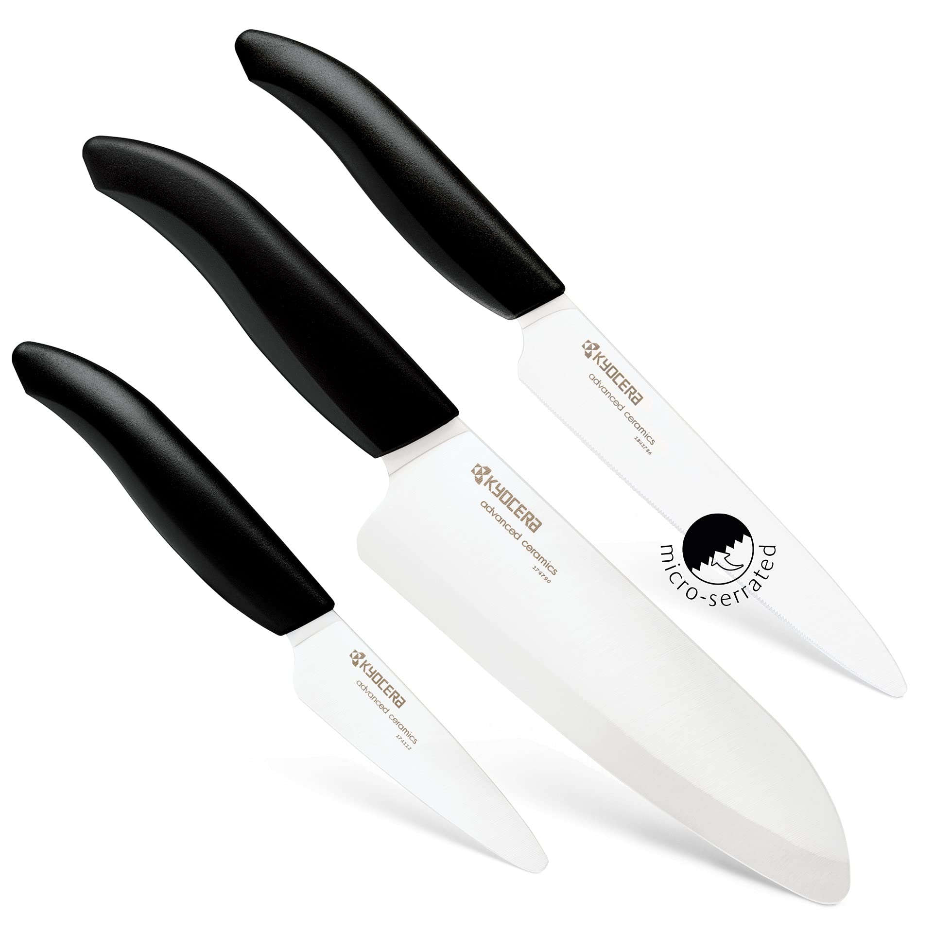 Kyocera Advanced Ceramics Revolution Series 3-Piece Ceramic Knife Set - 6