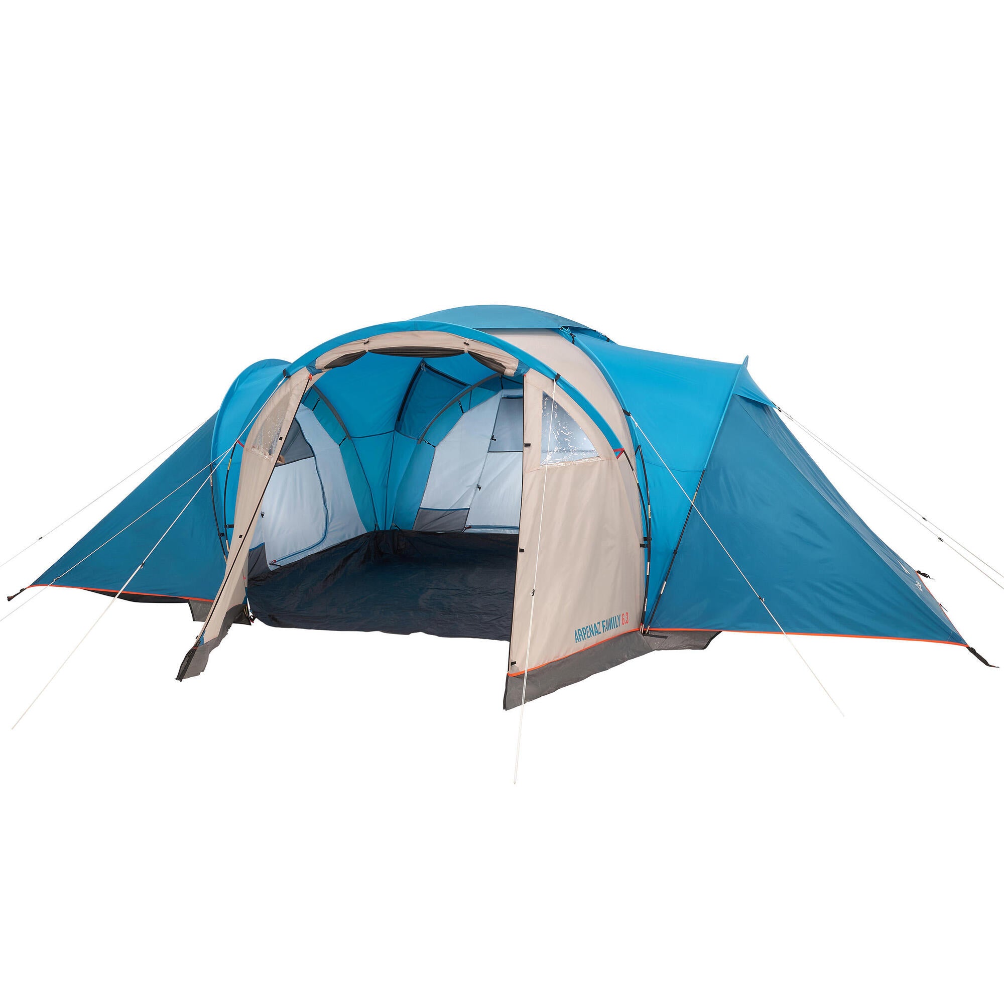 Quechua Arpenaz 6-Person 3-Room Family Camping Tent - Waterproof & Spacious (Factory Seconds) | Perfect for Family Outdoor Adventures, Hiking Trips & Backpacking