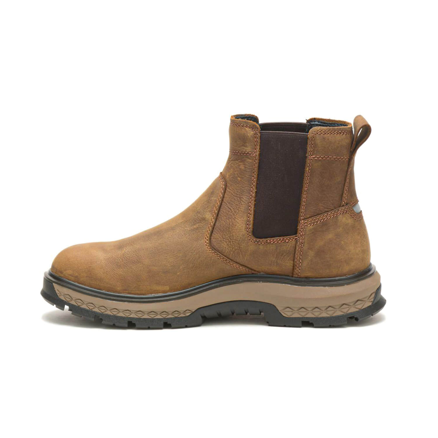 Premium Soft Toe Chelsea Boots for Men - Light Brown Leather Ankle Boots | Comfortable Work Boots, Casual Wear & Outdoor Activities
