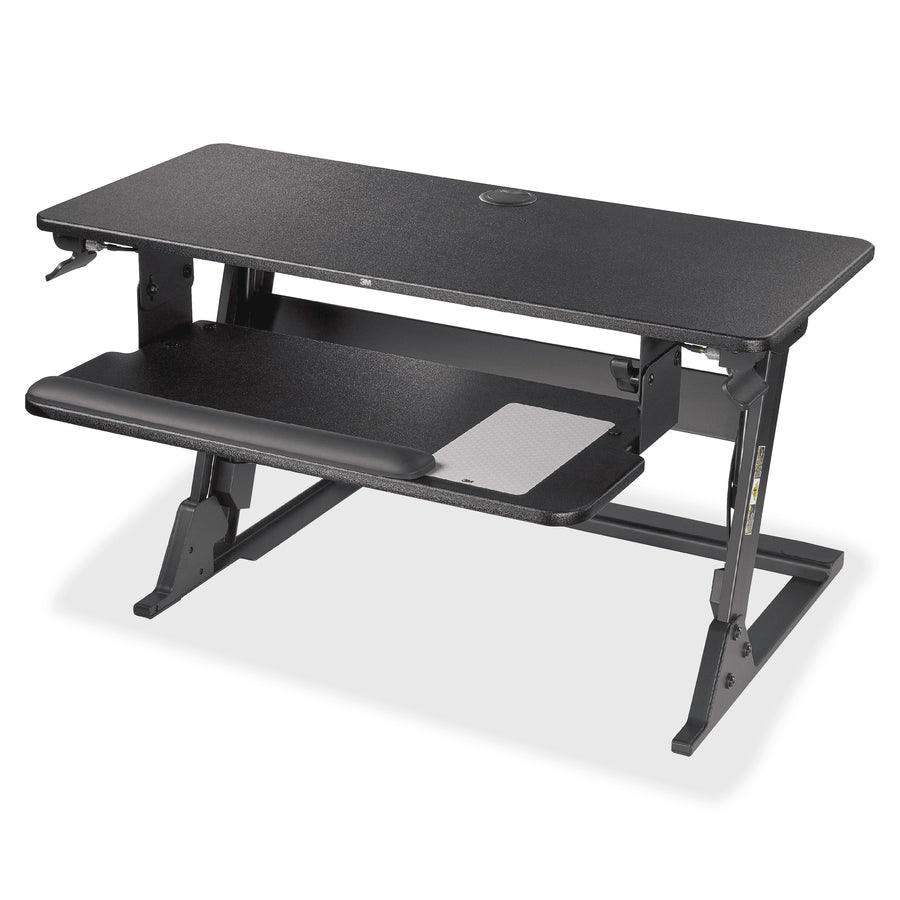 3M Precision Standing Desk - Adjustable Height Ergonomic Office Desk for Home & Work - Perfect for Remote Work, Gaming & Study Setup