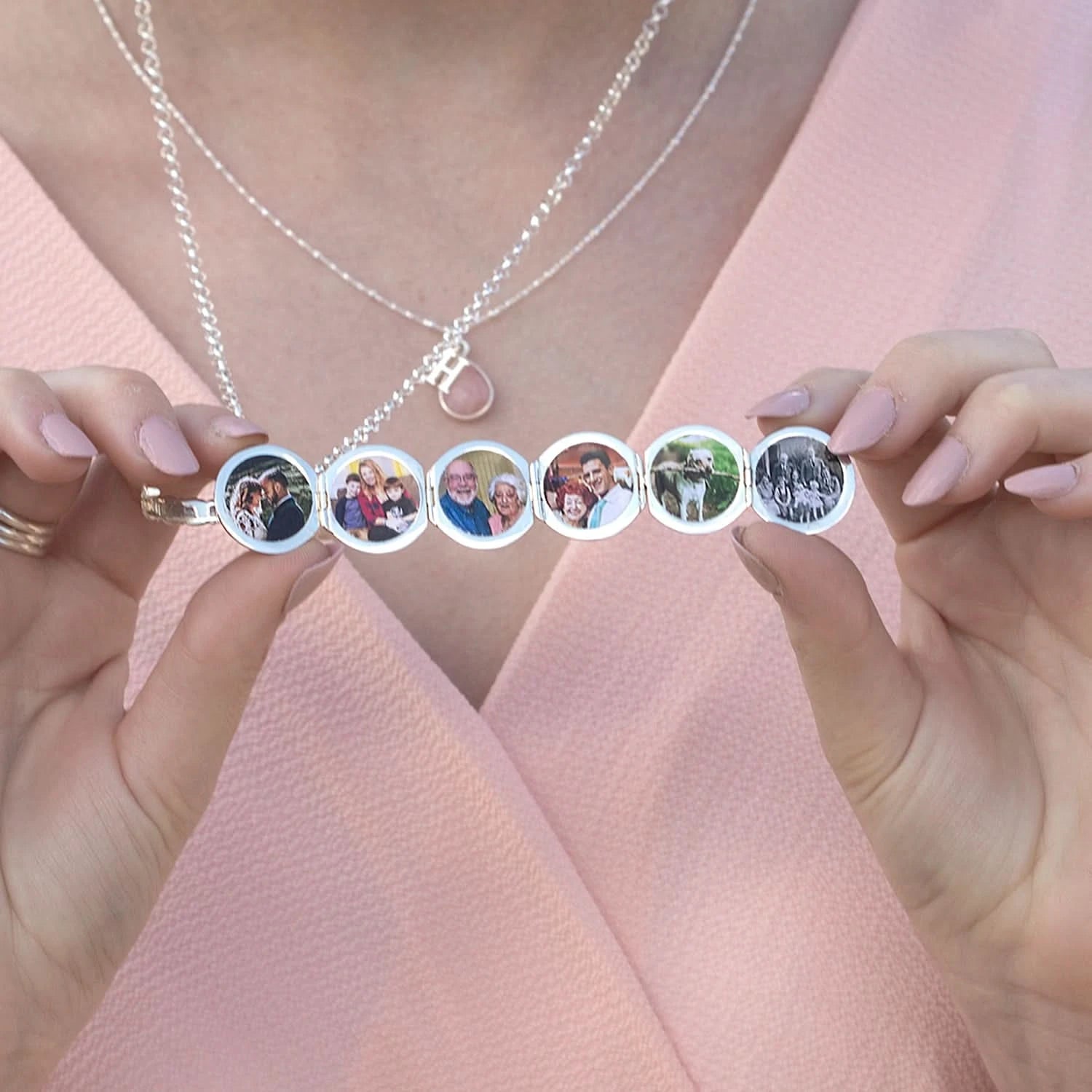 Memory Keeper Locket Necklace in Sterling Silver - Perfect for Preserving Cherished Photos & Keepsakes | Gift for Mom, Wife, or Loved Ones | Wedding, Anniversary & Valentine's Day Jewelry