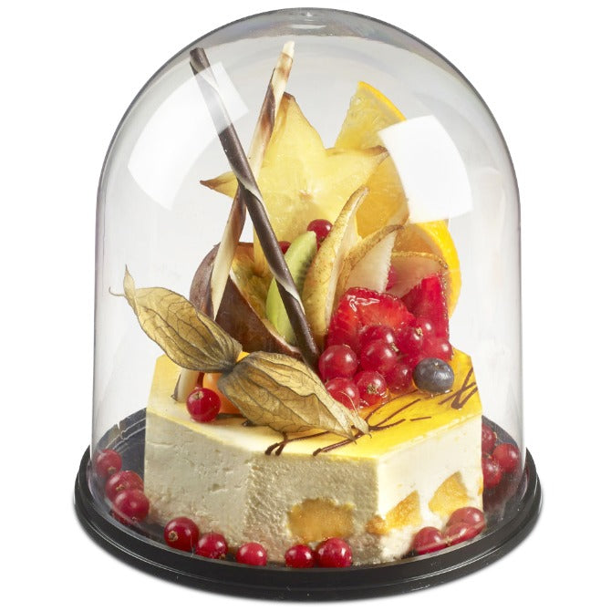 Clear Plastic Dome with Base - Display Stand for Collectibles, Miniatures & Jewelry - Perfect for Showcasing at Home, Retail Stores & Exhibitions